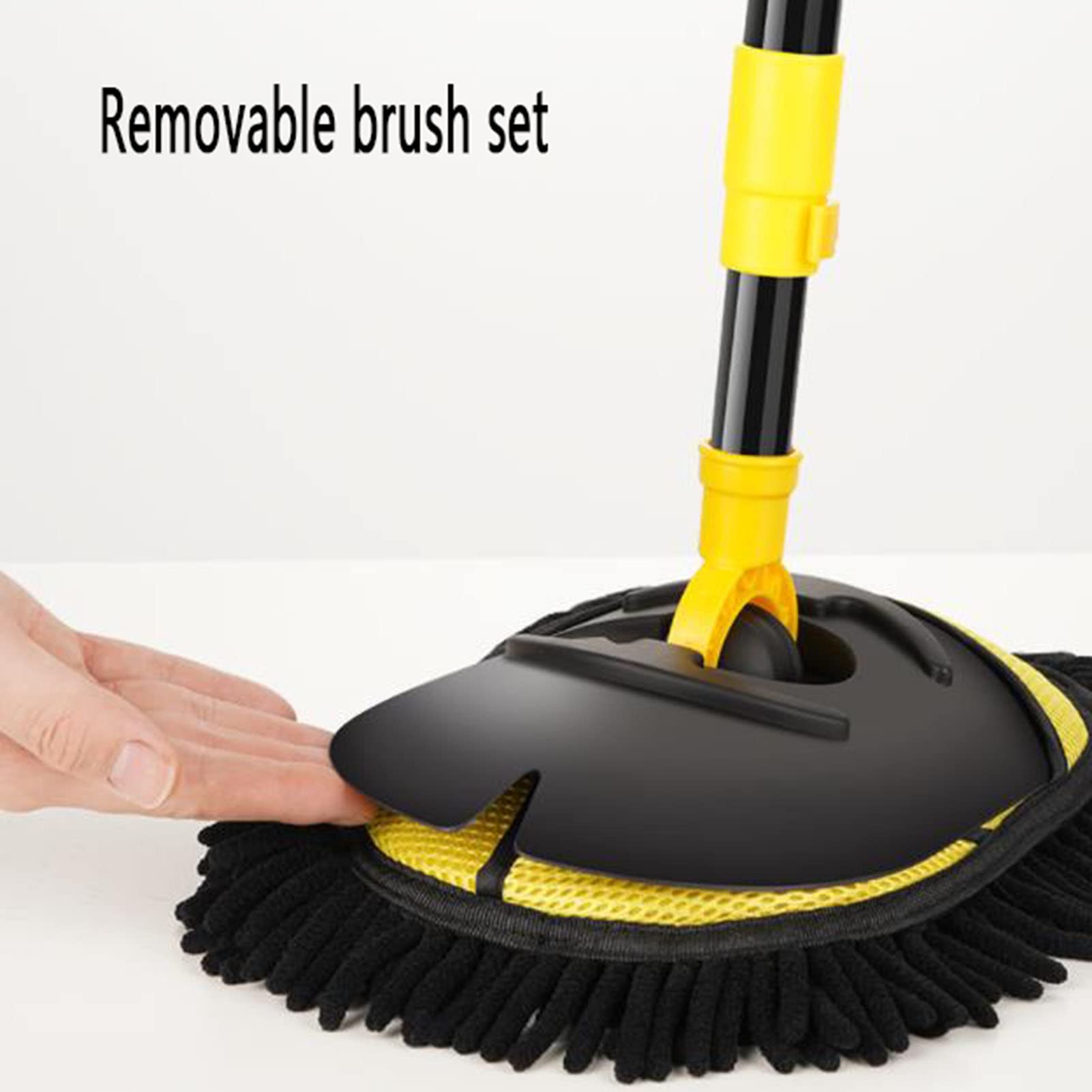 Lavage de Voiture vadrouille/Brosse, Rotatif et rétractable, Humide et Sec, ménage/Outil de Nettoyage de Voiture