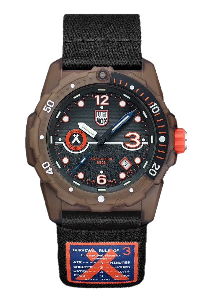 Luminox Rubber Bear Grylls Date Analog Dial Color Black Men Watch - Xb.3721.Eco, Black Band (B09TTVZMG9) Amazon Price History, Amazon Price Tracker