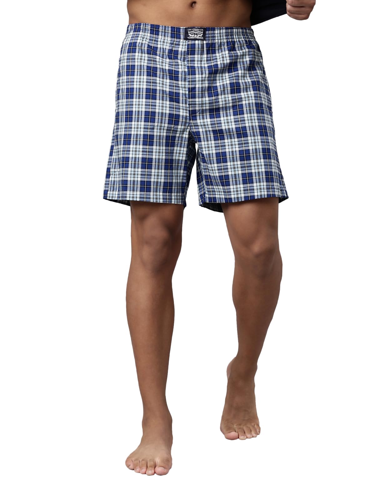 Men's Cotton Style #024 Checks Woven Regular Fit Checkered Boxer Shorts