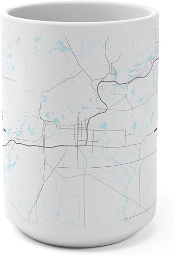 Miniatura 5 de Hibbing, Minnesota - Taza, diseño de mapa, Casual, Blanco