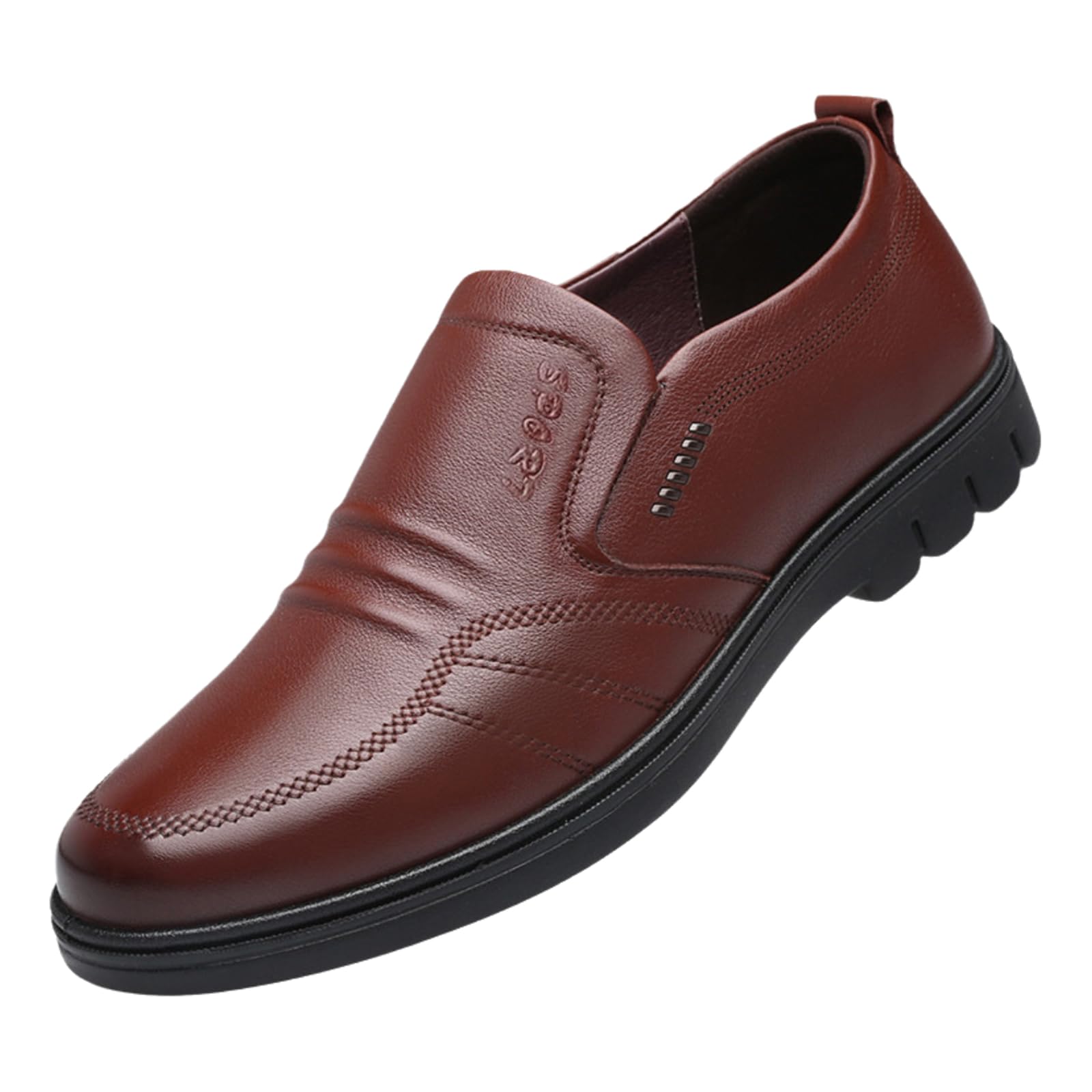 Zapatos Casuales De Cuero Hombre,Zapatos Vestir Hombre Comodos,Zapatos De Vestir CláSico,CóModo De Llevar,Adecuado Tanto para Ocasiones Formales como Informales