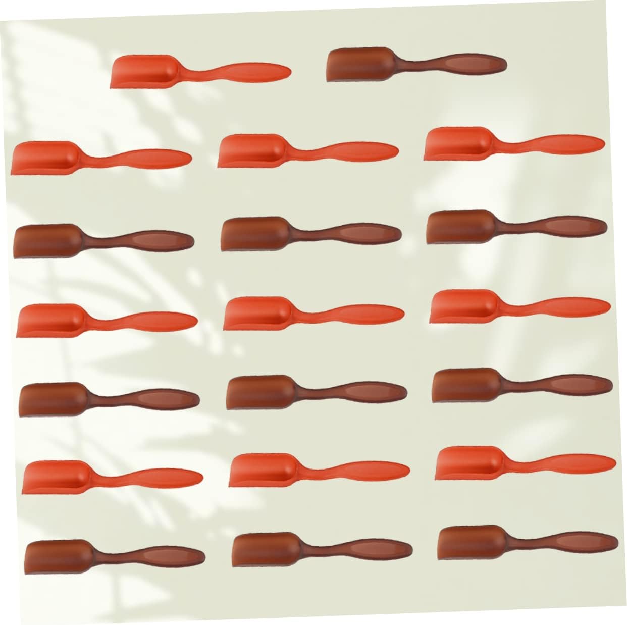 Cabilock 50pcs Plastic Tea Spoon Scoop Loose Leaf Tea Party Supplies Set Accessories Random Color