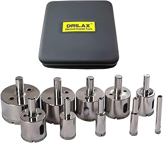 Diamond Drill Bit Hole Saw Set Guide Included...,
