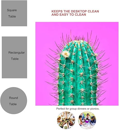 Miniatura 8 de Manteles de pintura de loto para mesa de 6 sillas, decoración de pícnic, para el hogar, cocina, 30 x 30 pulgadas