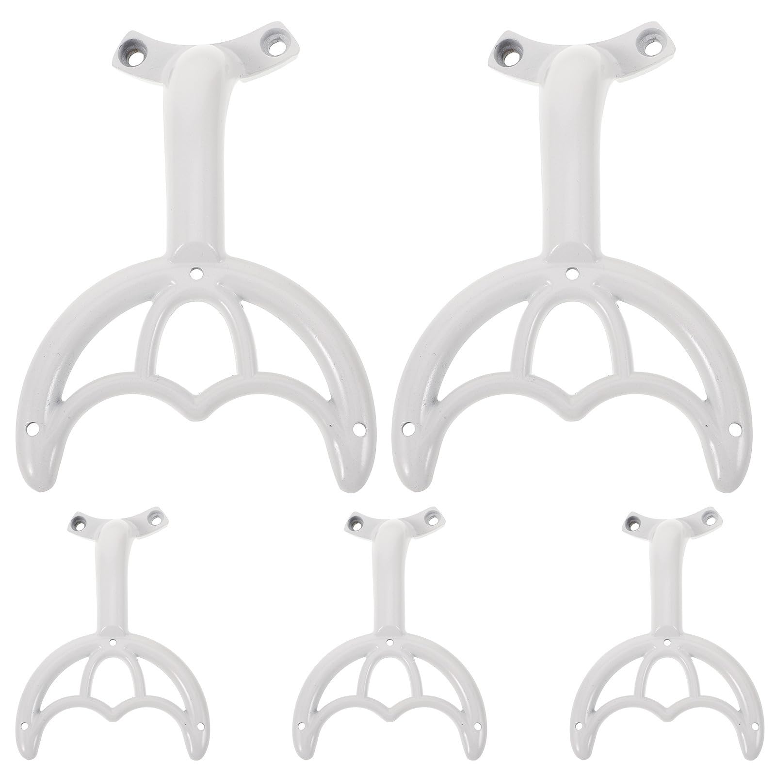 Bras de ventilateur de plafond fixation métal blanc 5pcs