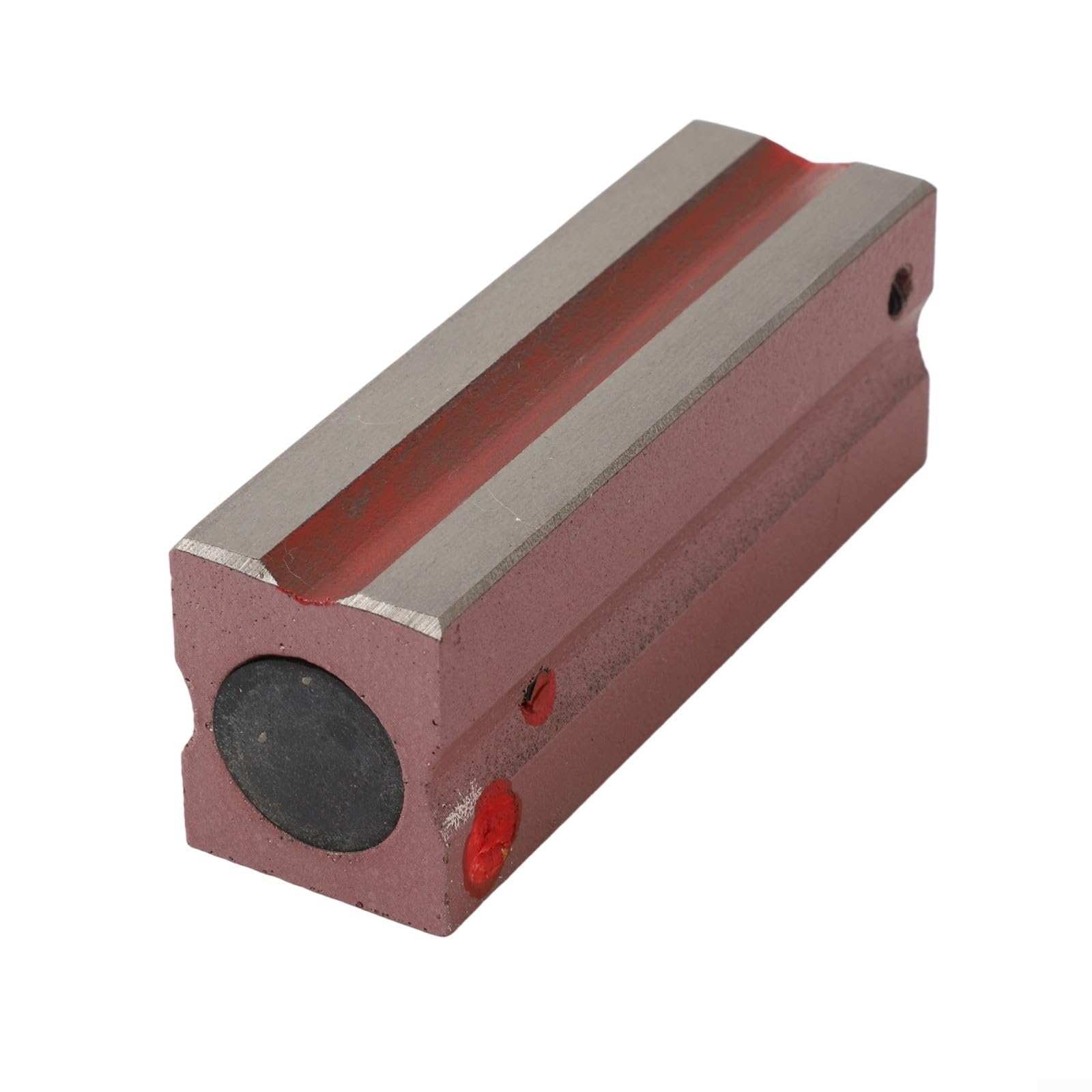 Fitter's - Barra de acero para nivel de espíritu de 0,02 mm/m de precisión con viales de burbujas graduados y base magnética de ranura en V, 100/150/200 mm (100 mm)