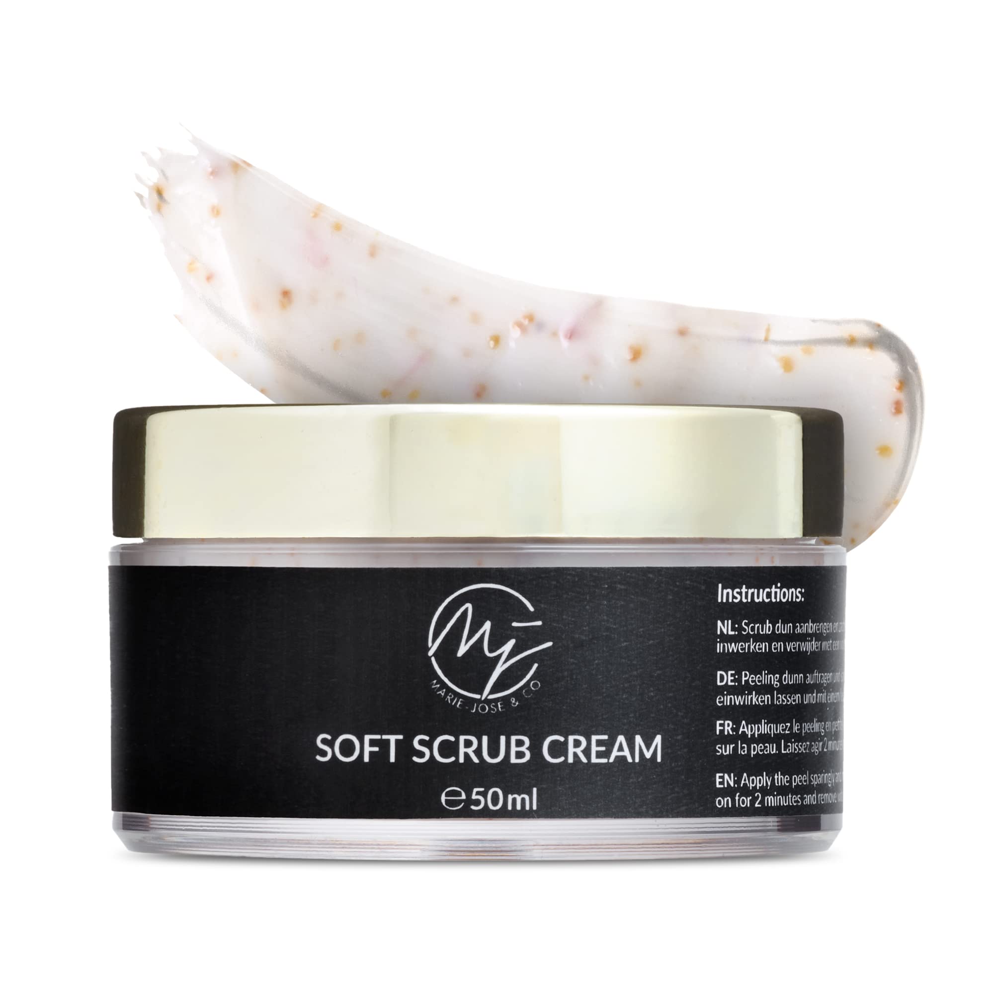 Soft Eyebrow Scrub Cream, Gentle Brow Skin Peeling Cream, Revitalising Eyebrows Exfoliator with Grapefruit & Passion Fruit
