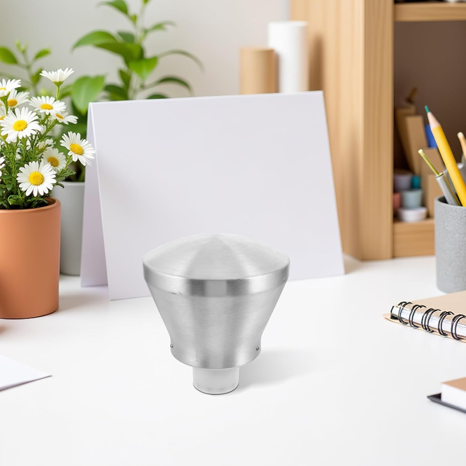 Flagpole Finial Ball Topper with 360° Wind-Resistant Rotation, Aluminum Alloy Smooth Top Ball with Built-in Pulley for Outdoor Flagpole Hardware Accessories