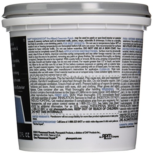 Dap 32611 Phenopatch Pre-Mixed Concrete Patch (Packaging May Vary) #TOP1
