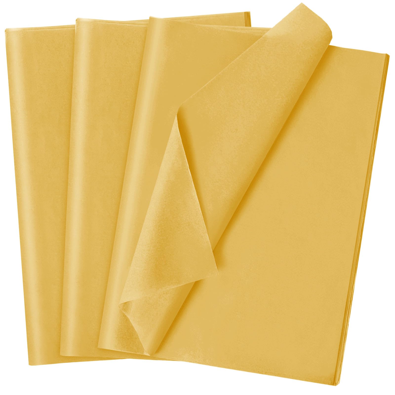 120 Sheets 14 x 20 Inch Gold Tissue Paper for Gift Bag Wrapping
