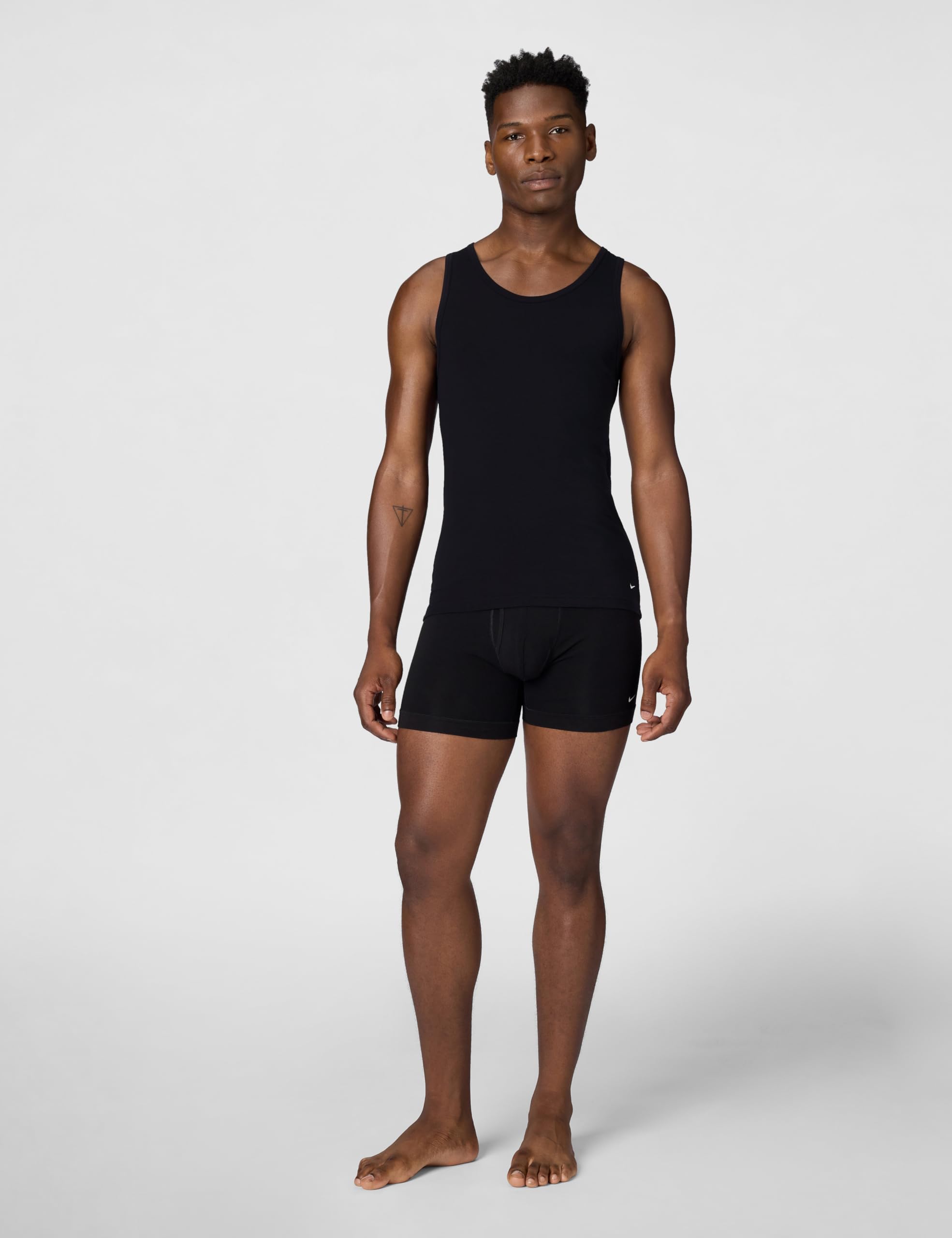 Nike All Day Cotton Stretch Tank Undershirts (2-Pack) Lot de 2 débardeurs Extensibles en Coton pour Toute la journée Homme (Lot de 2)