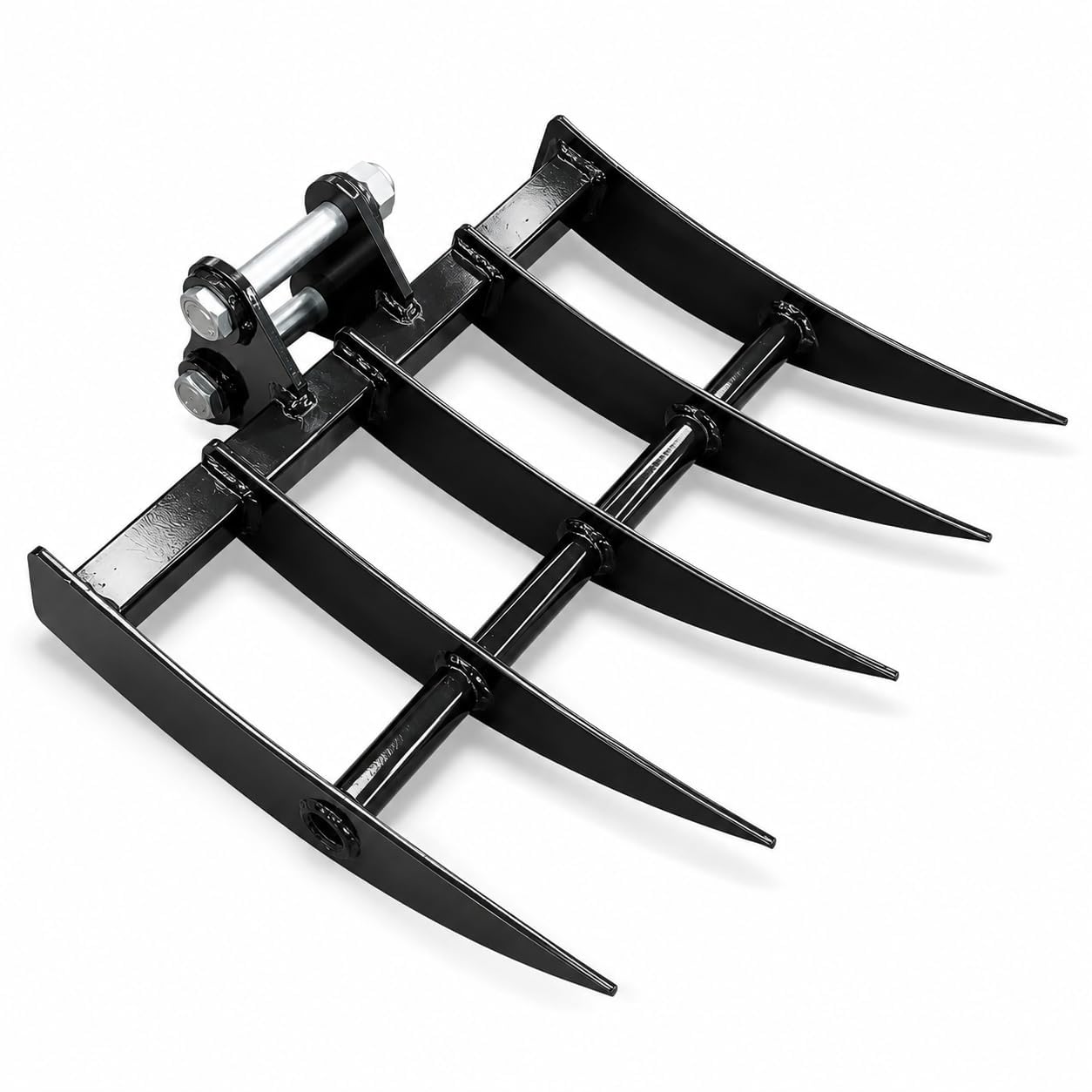 Râteau hydraulique inclinable pour mini excavatrices 0,8-2T