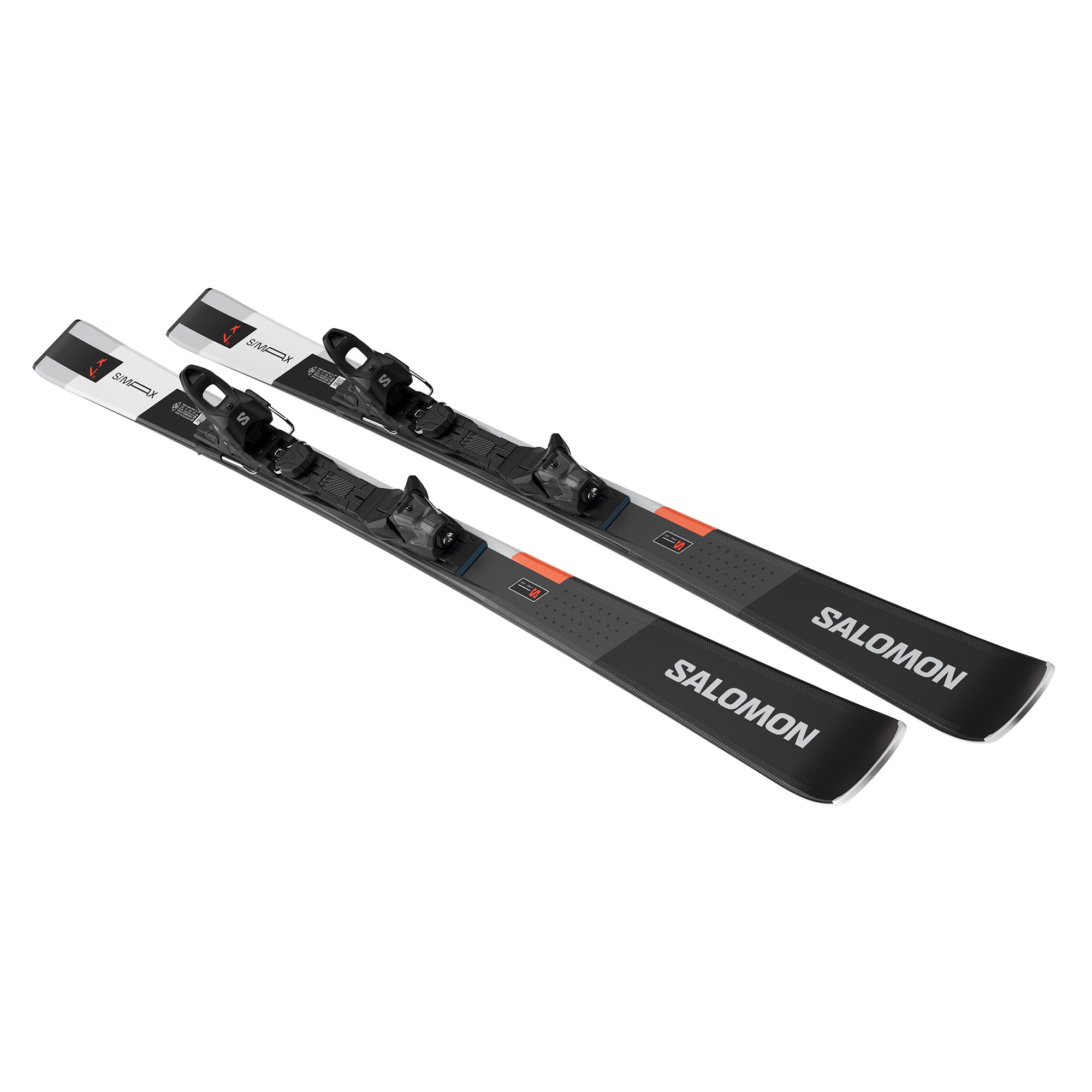 Salomon E S/MAX X7 Ti + M10 GW L80 Black/NEON RED/Chrome - 165