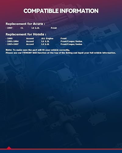 Miniatura 3 de Kit de freno delantero KAX, rotores de freno ranurados y con hendiduras, pastillas de freno cerámicas  Compatible con Honda Accord 1990 1991 1992