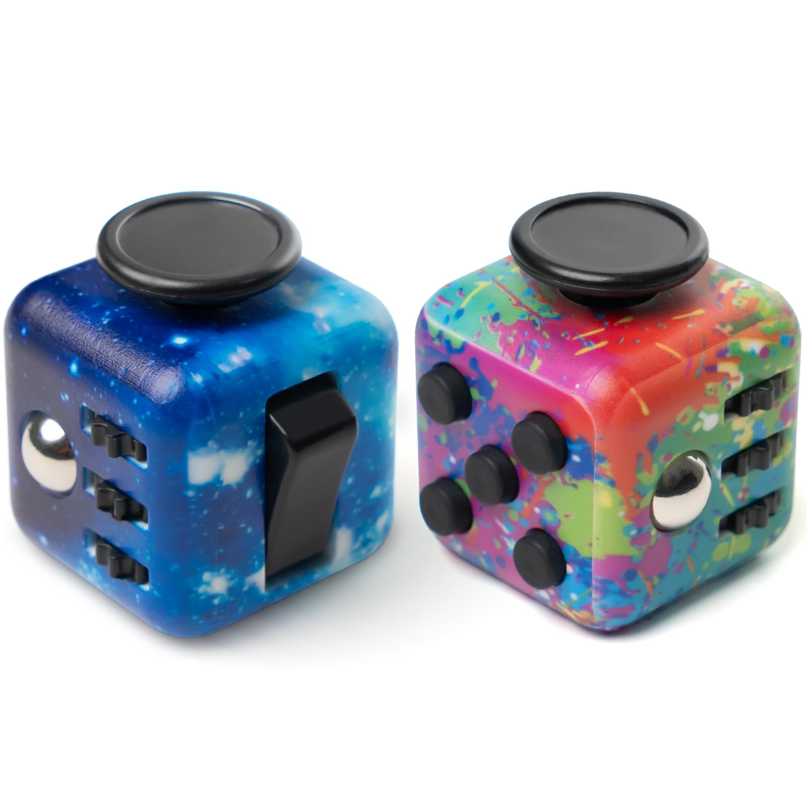 2 Pcs VYOTP Infinity Cube Fidget Toys for Kids and Adults Anxiety Relief Cubes for ADD ADHD OCD Autism Sensory Toys Fidget Cool Gadgets Cube Unique Boys and Girls and Adult Birthday Gift