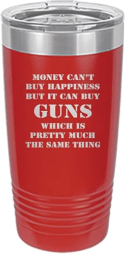 Miniatura 6 de Rogue River Tactical Taza divertida de caza de 20 onzas taza de viaje para dinero pistola de felicidad regalo de acero inoxidable para papá hermano