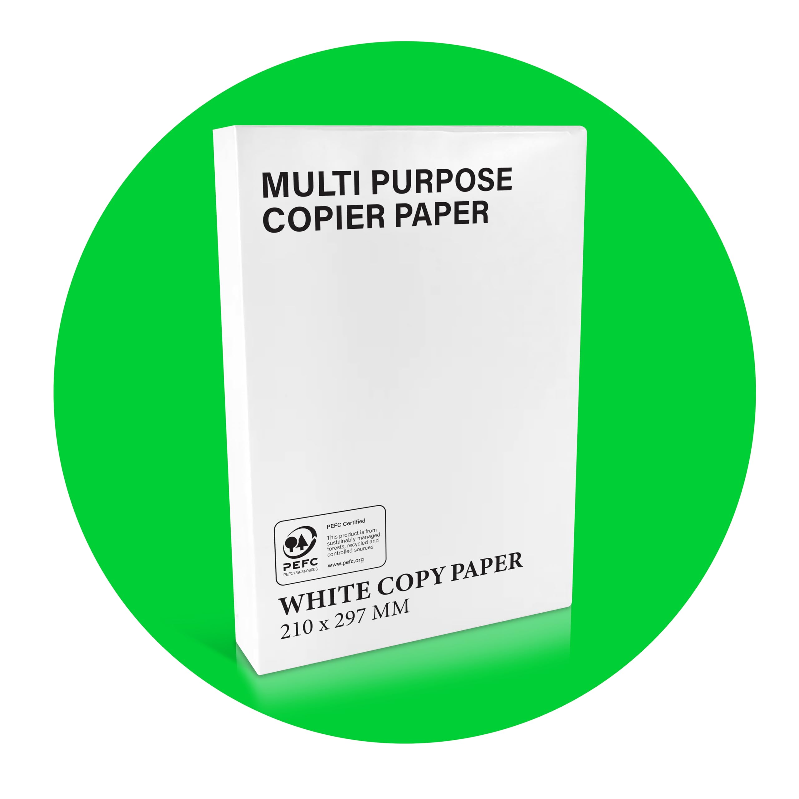 delkaMulti-Purpose A4 Printer Paper, 75gsm A4 Paper, 1 Ream, 500 Sheets, White