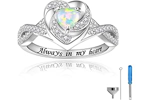 Heart Cremation Ring for Ashes