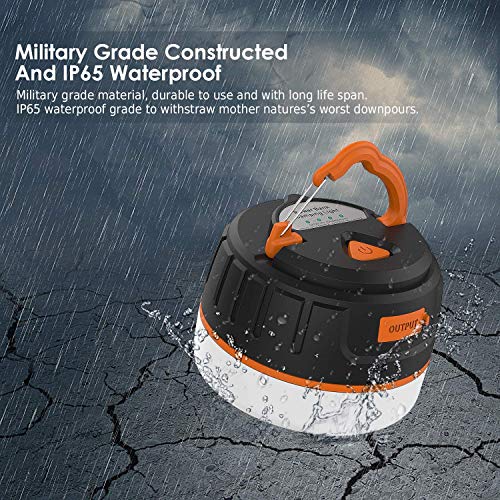 image for AKALULI Rechargeable LED Camping Lantern, Portable USB Camping Tent Li