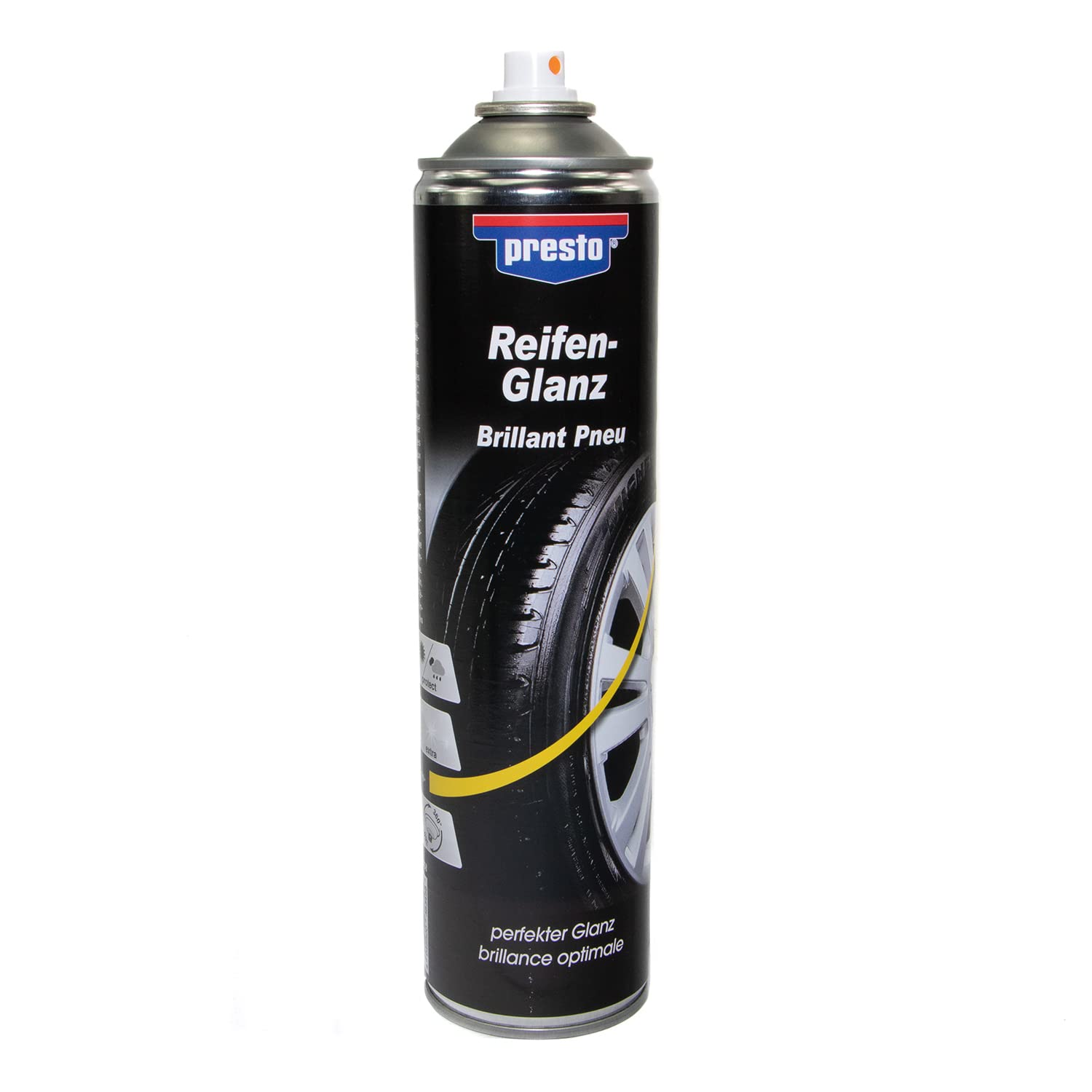 Reifenglanz Spray Reifenpflege Schutz Glanz Versiegelung Presto 383458 24 X 600 ml