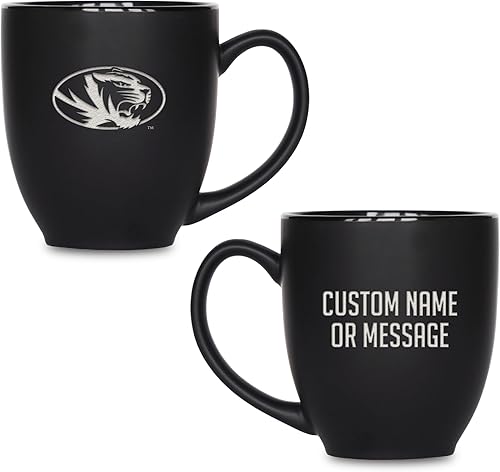 Miniatura 371 de Rico Industries NCAA Primary - Taza personalizada de 15 onzas, color negro mate, para bebidas calientes o frías Nebraska Cornhuskers