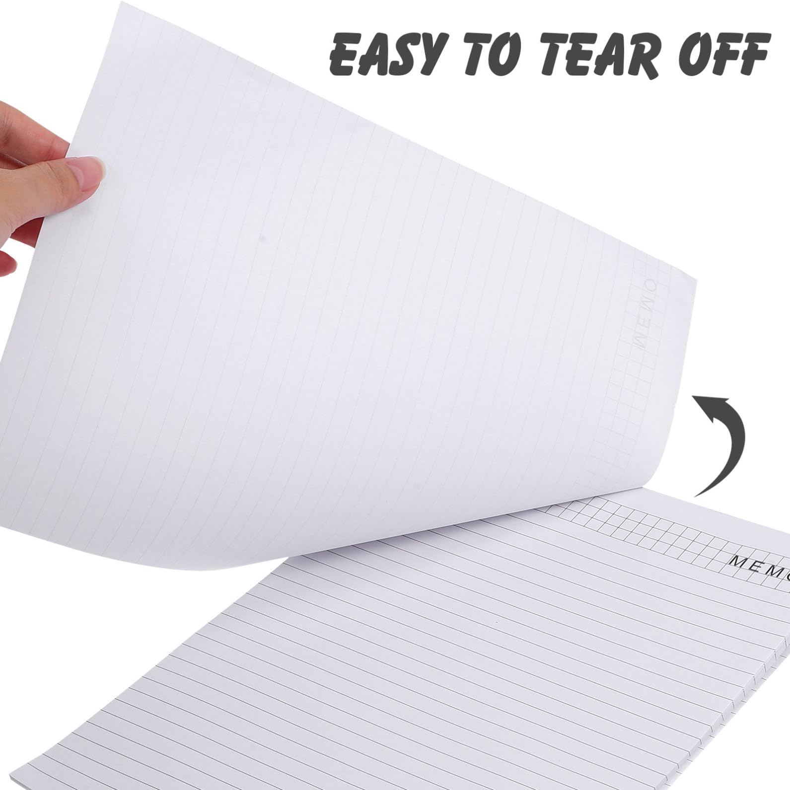 GALPADA Blocco Note A4 Portatile Bianco, 5 Pezzi, Carta, Strappabile