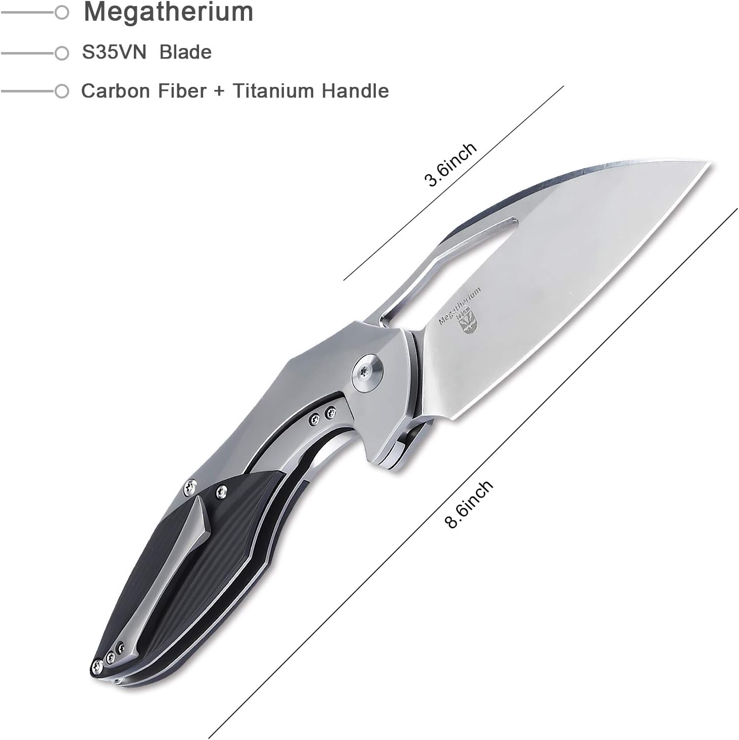 Super Brands Kizer Cutlery Megatherium Elijah Isham CPM-S35VN 6AL4V Titanium Knife (Ki4502A1) 🔥 Cashback up to 70% Kizer Cutlery Megatherium Elijah Isham CPM-S35VN 6AL4V Titanium Knife (Ki4502A1)