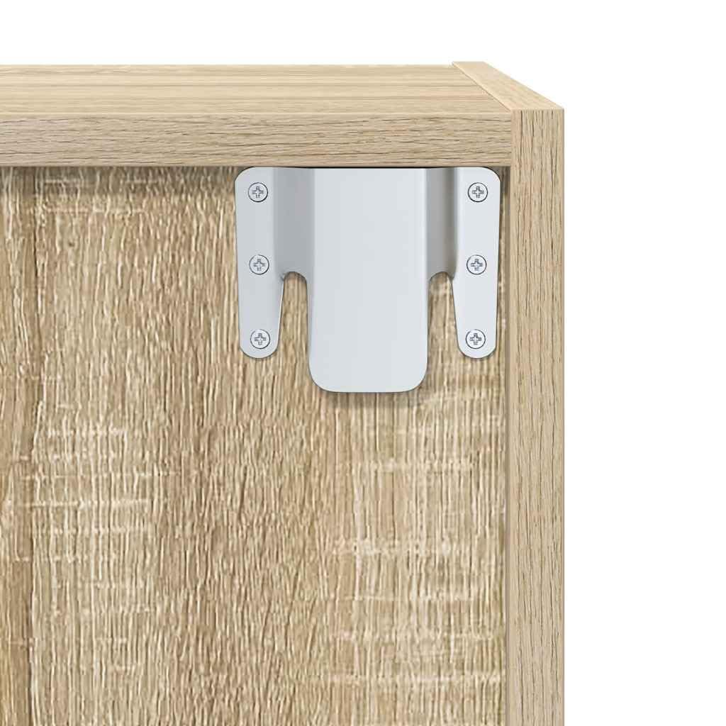 vidaXL - TV-Möbel - TV-Wandschrank Sonoma-Eiche 37x37x142,5 cm Spanplatte
