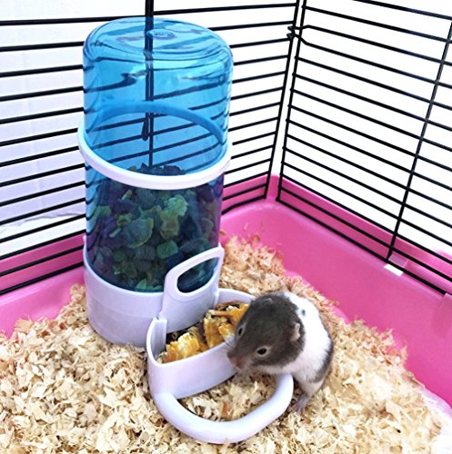 Cydnlive Automatic Pet Feeder, Hamster Hedgepig Rabbit Bird Small Animal Feeding Food Dispenser