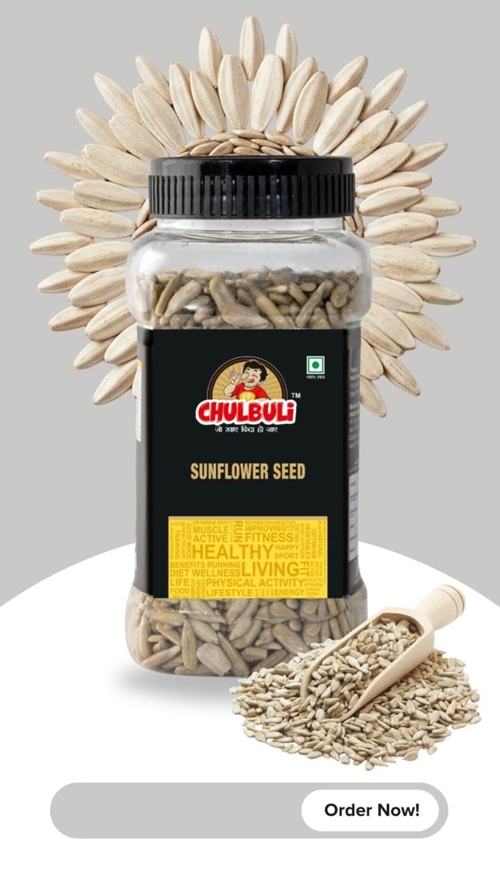 "PP Chulbuli Sunflower, Flax, Pumpkin Seeds - 200g x 3 | Roasted Sunflower Seeds, Flax Seeds, Pumpkin Seeds For Snacking Smoothies Baking Cooking | Plant Protein Fiber Seed Mix Vegan Diet Friendly" 2