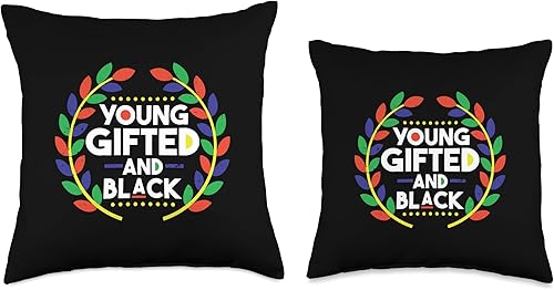Miniatura 3 de Young Gifted And Black African American Black History Pride Throw Pillow