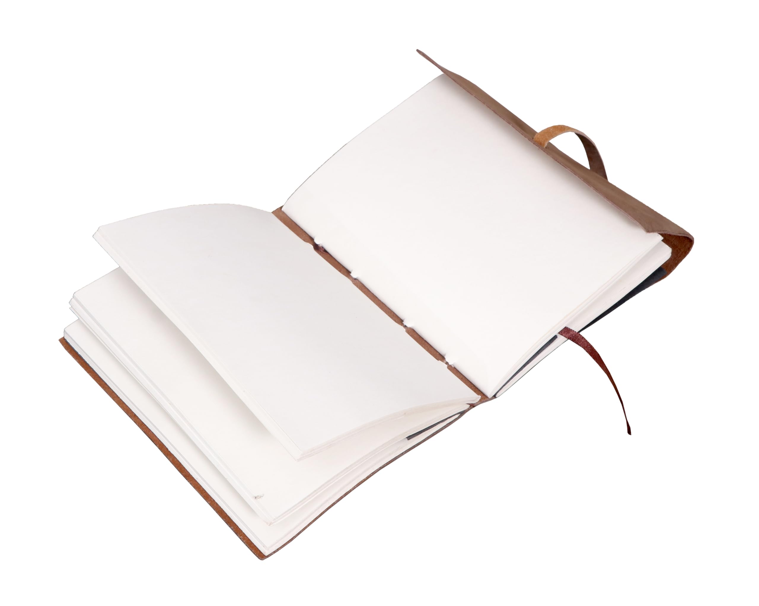 PRASTARA Handgefertigtes Leder-Tagebuch, 15,2 x 20,3 cm, S-Schnitt