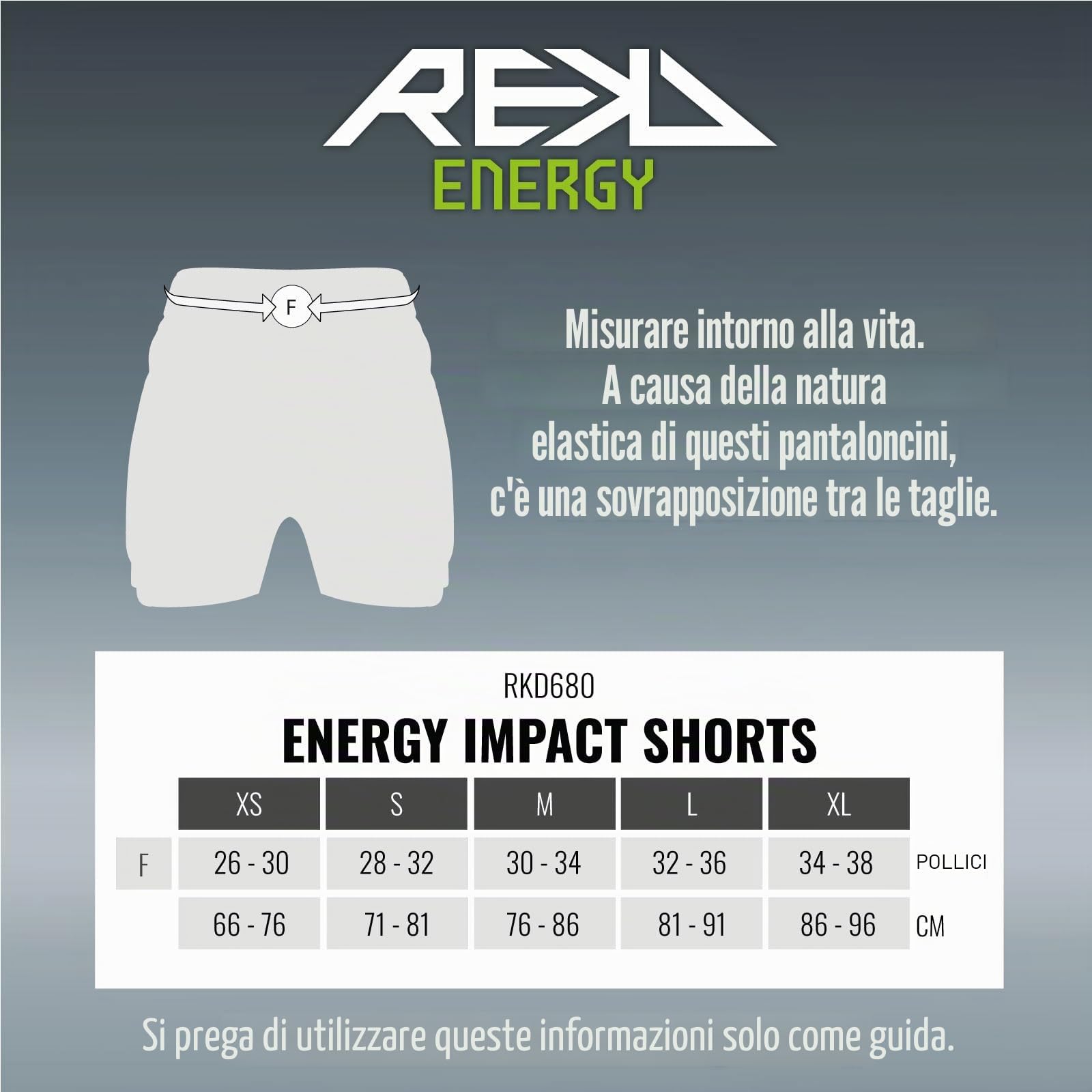 Rekd Energy Impact Shorts Pantaloncini Corti Unisex-Adulto