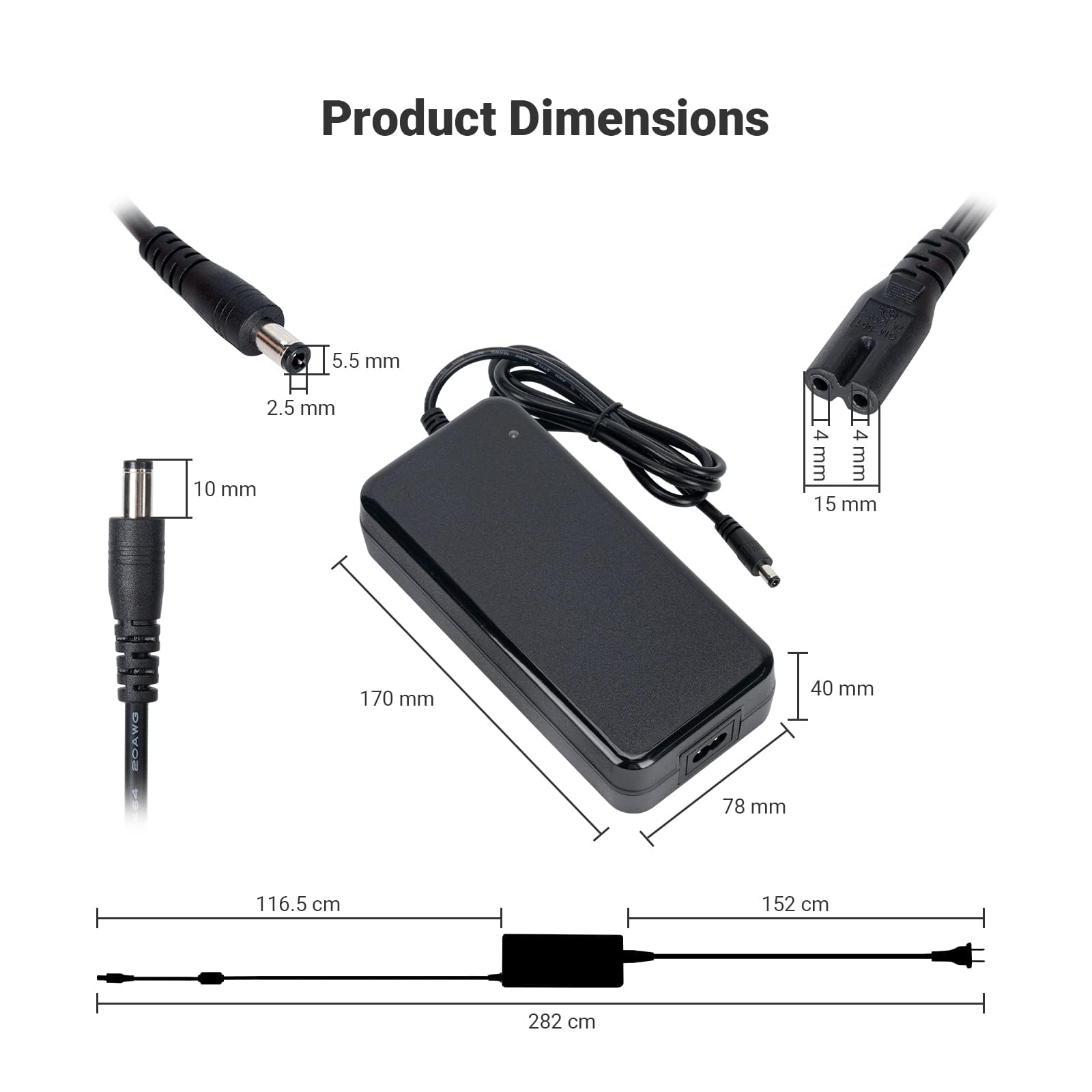 Fosi Audio BT30D Pro Mini Amplificateur Bluetooth Hi-FI avec TPA3255 and 48V 5A Alimentation Adaptateur Bundle
