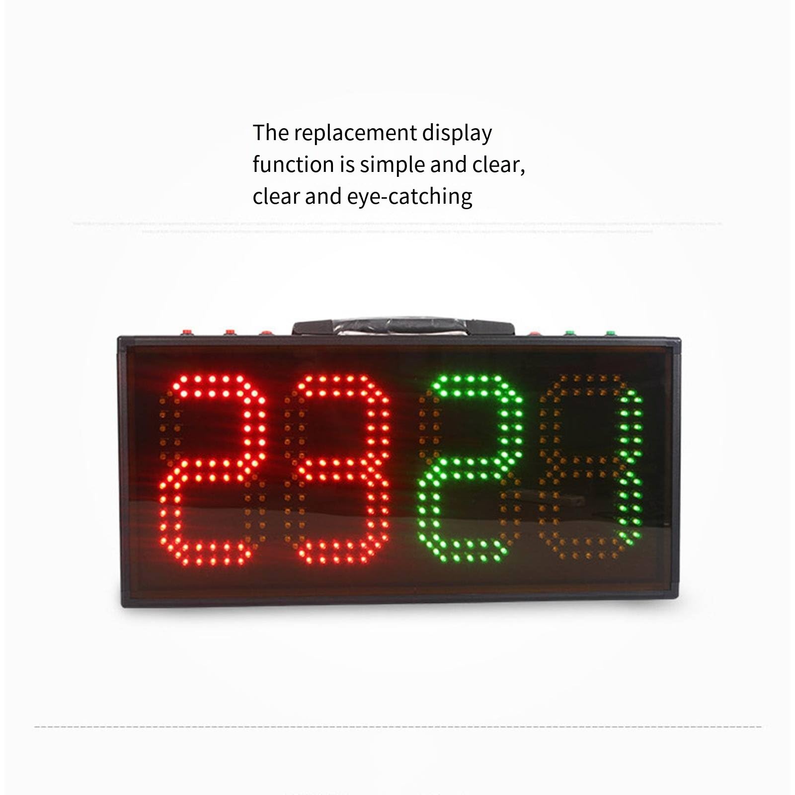 Elektroniczna tablica zastępcza do piłki nożnej Jednostronny/dwustronny elektroniczny wyświetlacz LED Sprzęt do gry w piłkę nożną,Double-sided-display