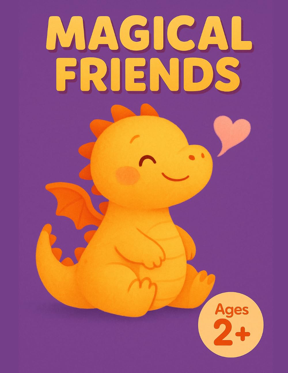 MAGICAL FRIENDS: My First Magic Coloring Book for Kids: 40 Cute Baby Dragons and Fantasy Creatures, Bold and Easy Designs for Toddlers
