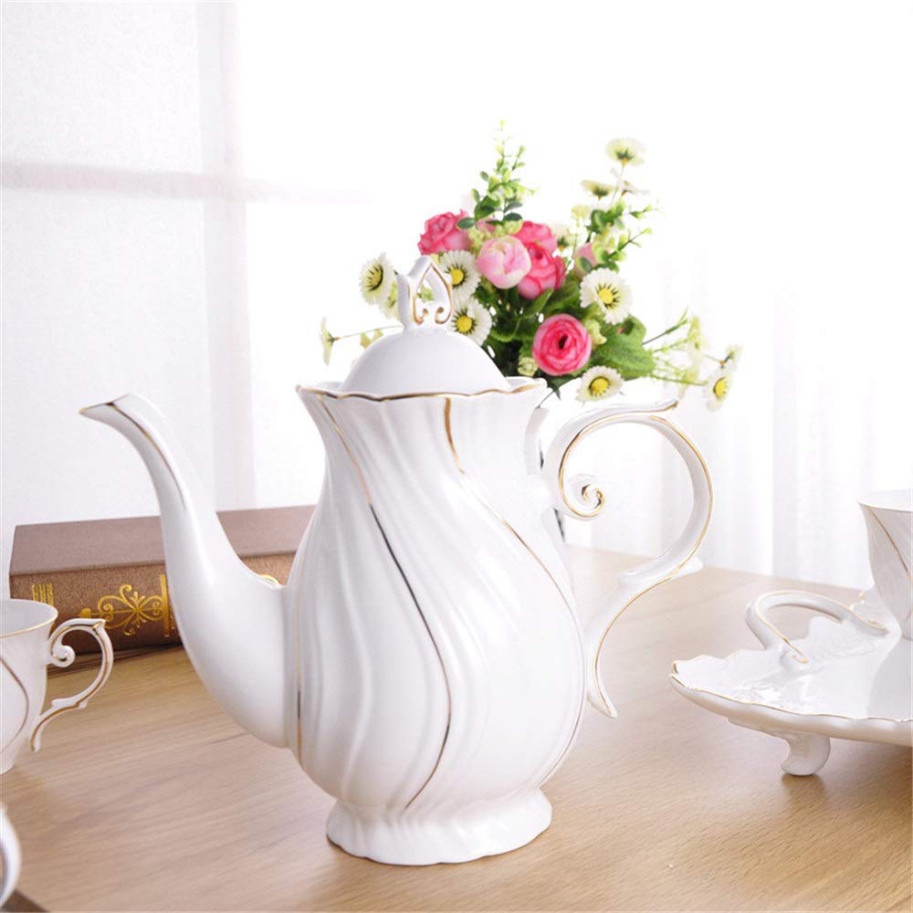 Zestaw herbaty 8 sztuk Phnom Penh Glazed Porcelanowy Kawa i Herbata Zestaw Popołudnie Herbaciane Napój Zestaw Kawy Zestaw Ekspres do kawy Puchar i zestaw spodek