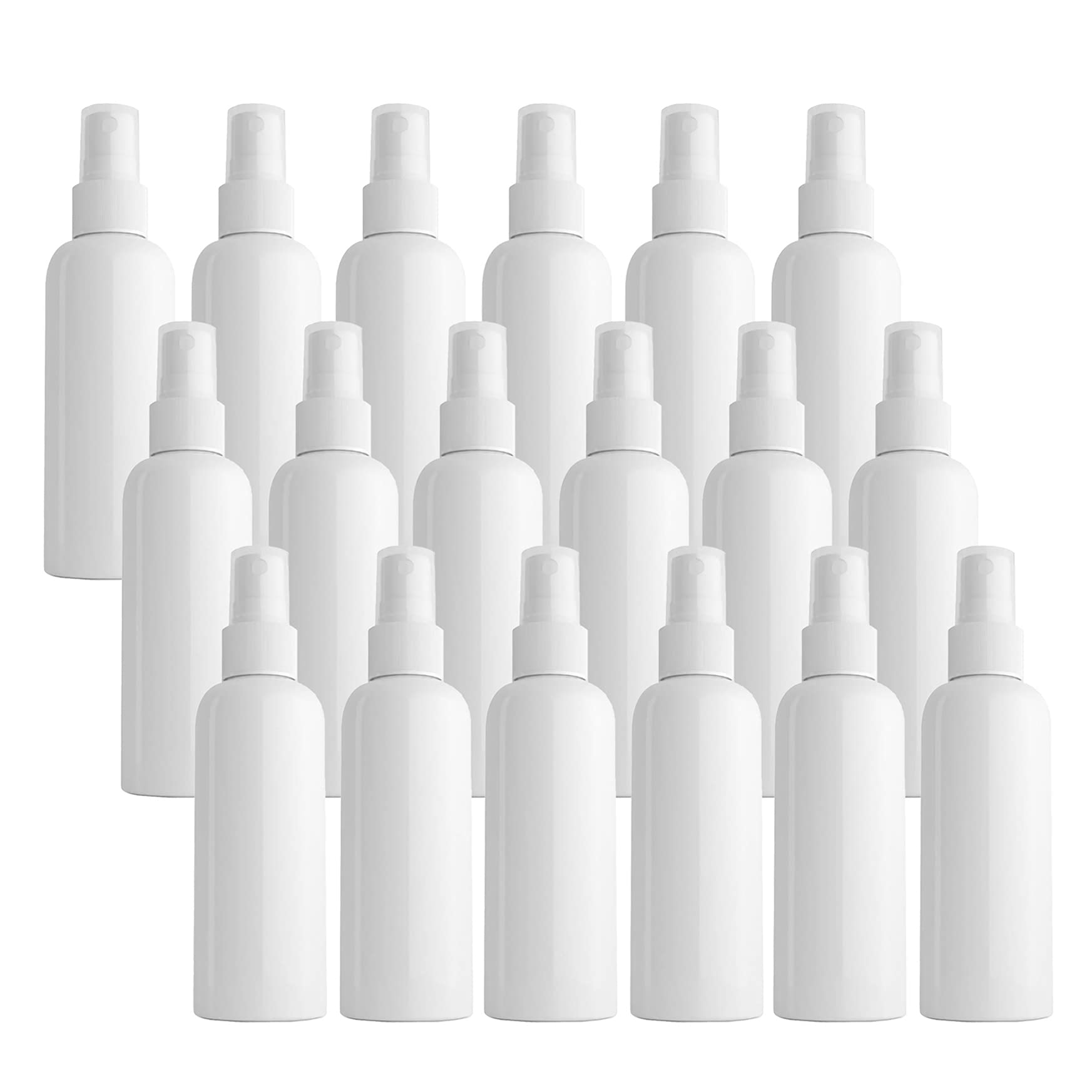 48 Stück Leer Kunststoff 100ml Weiß Sprühflasche Klein mit Weiß Feinen Nebel Sprühpumpe, Zerstäuber Pumpflasche Parfumzerstäuber Reiseflaschen Set für Wasser Alkohol