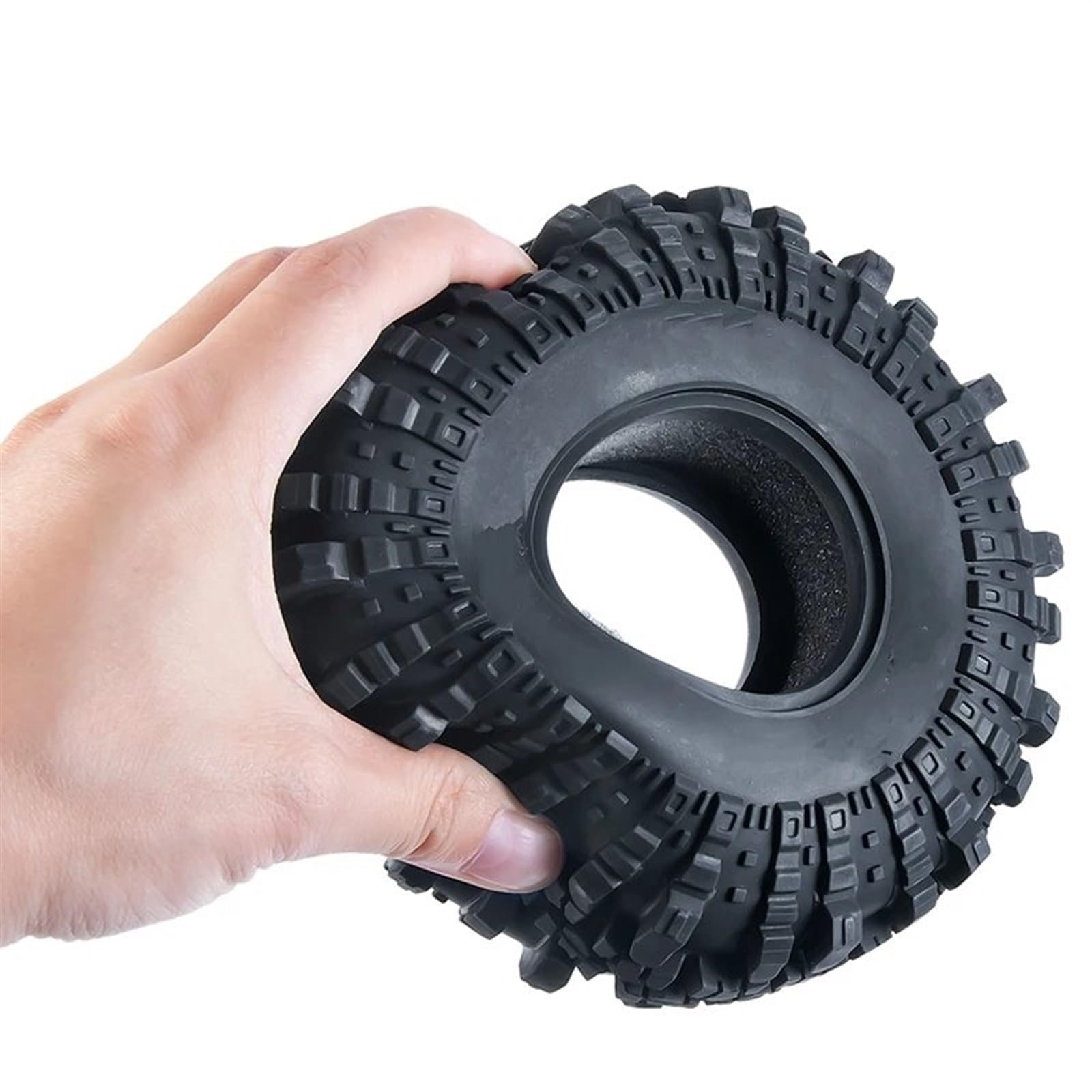 RC Pneumatici Ruote Compatibile Con Assiale Per Wraith SCX10 Per Capra Per Traxxas TRX4 TRX6 D90 4PCS 137 MILLIMETRI 2. Pneumatici In Gomma Ruota 1/10 RC Crawler Auto