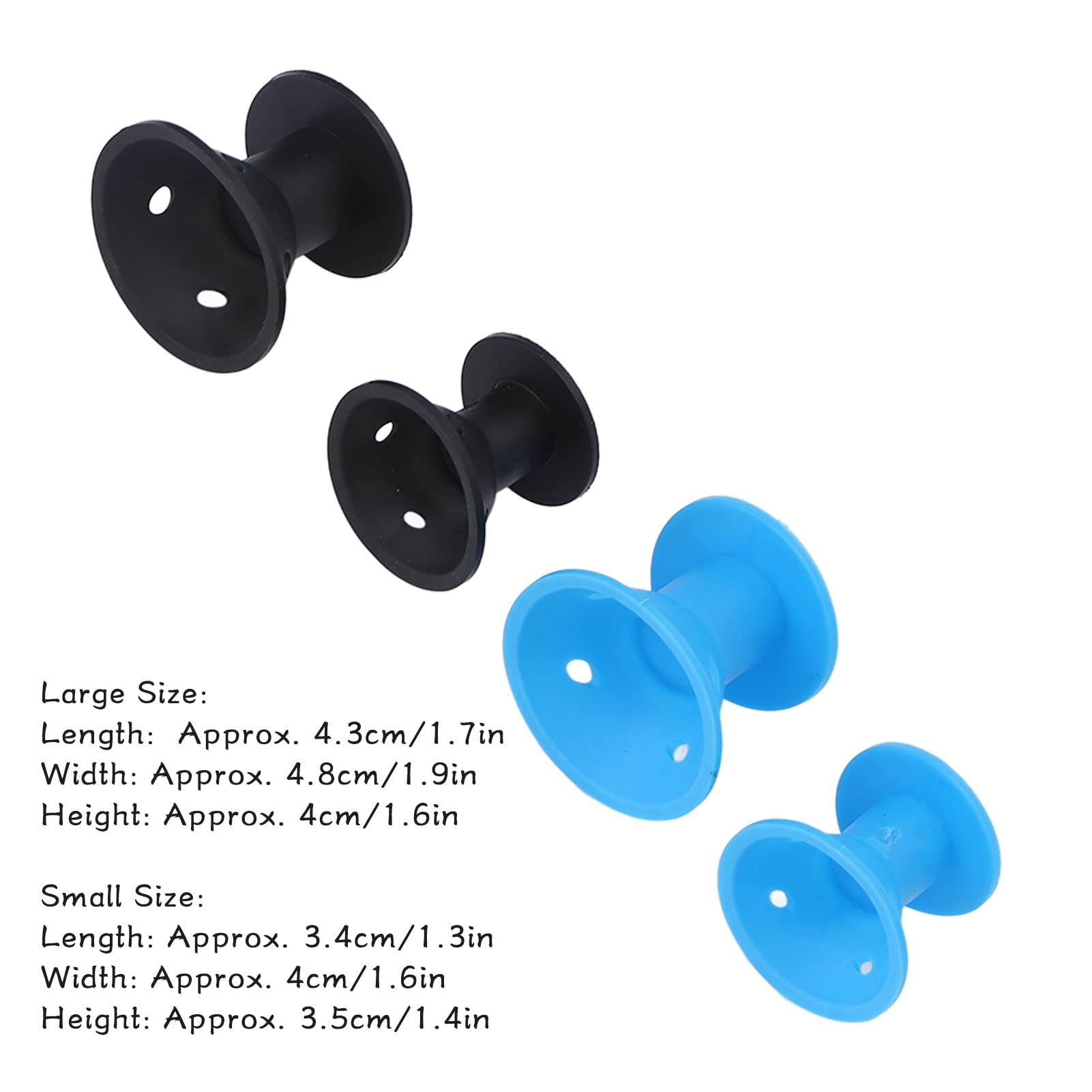 Self Grip Hair Curlers and Rollers - Magic Silicone Curlers to Sleep In, Salon Hair Dressing Rollers, 10 Large and 10 Small