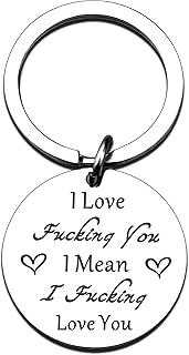 isiyu Valentines Day Romantic Gifts For Him Personalized Gifts For Men Couples Keychain for Husband Wife Boyfriend Girlfriend Key Tags for Valentine Birthday Anniversary Wedding Day Sentimental Gifts