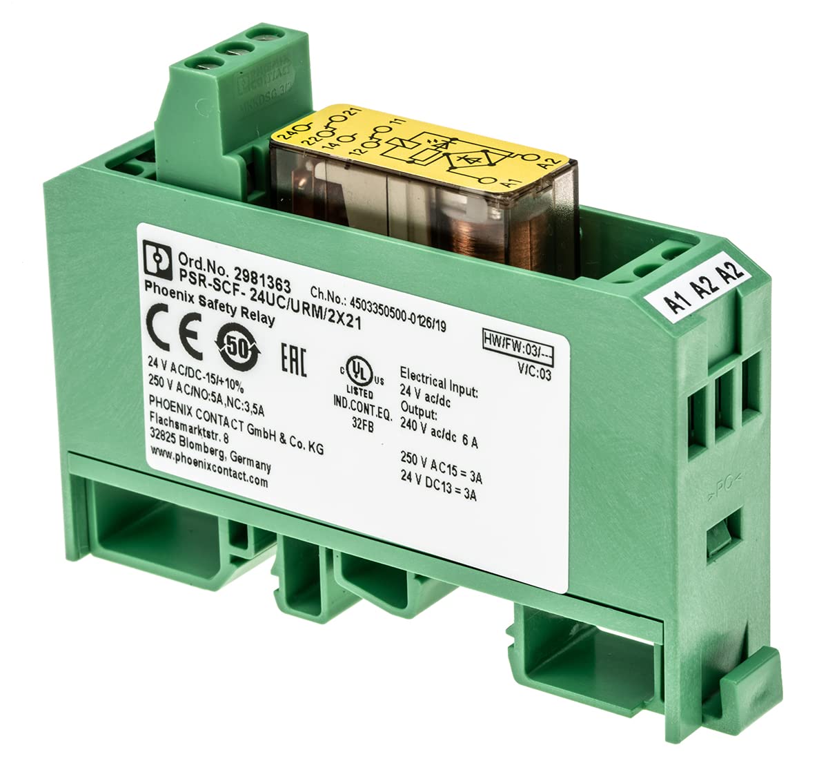 Phoenix 2981363 - Rele psr-scf-24uc/urm/2x21