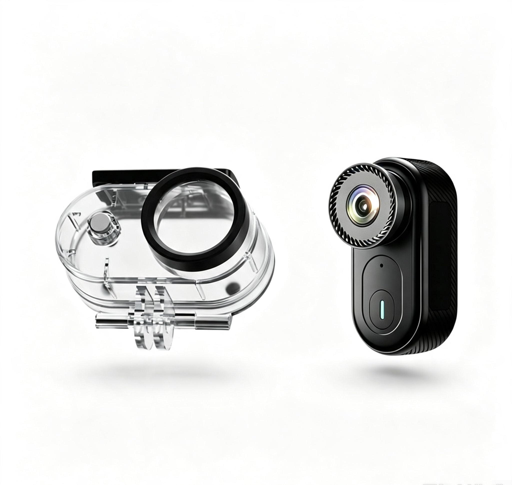 4K Impermeabile Action Camera per Moto Biciclette HD Video | Dimensioni 6 x 3 x 3 cm, design resistente alle intemperie, ideale per ciclismo e avventure all'aria aperta