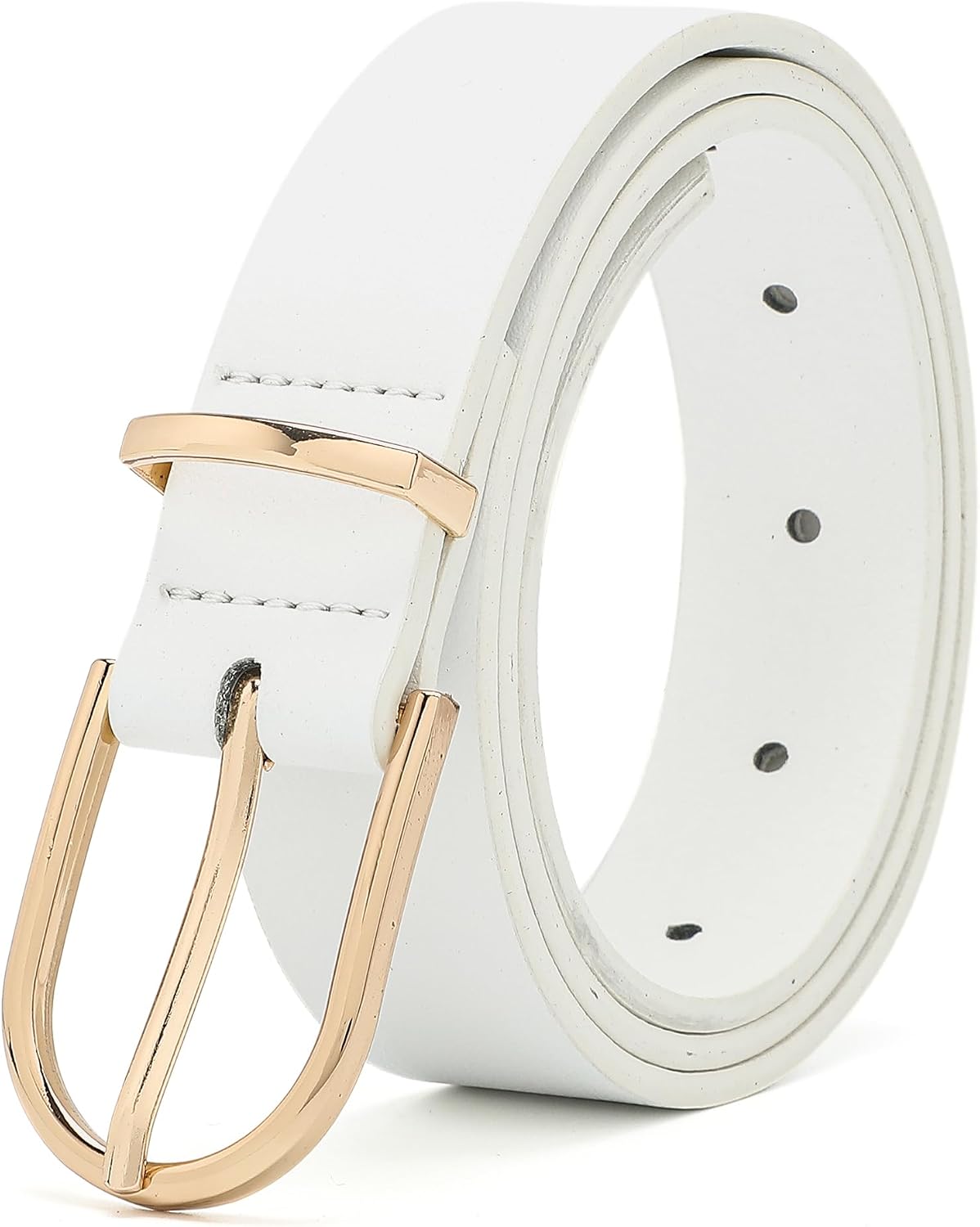 Earnda Women's Faux Leather Chic Belt for Ladies Jeans