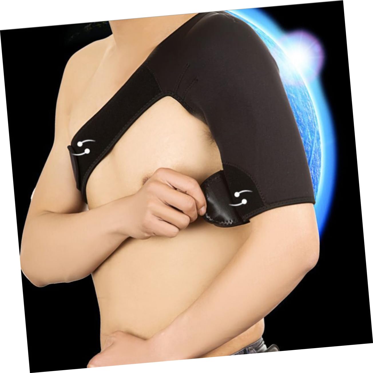 Adjustable Shoulder Support Brace for Left Shoulder Elastic Joint Protector for Injury Prevention Lightweight Compression Sleeve for Relief Rotator Cuff Support