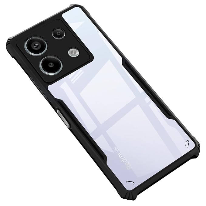 Amazon Brand - Solimo Back Case Cover for Mi Redmi Note 13 5G (Polycarbonate, Thermoplastic Polyurethane_Matte Black)