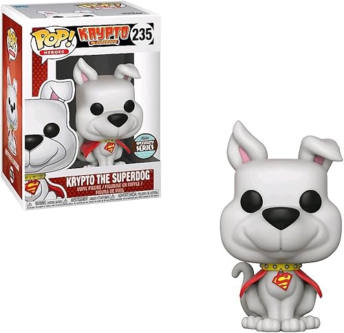 Funko Krypto The Superdog (Serie Especialidad): Krypto The Superdog x POP! Heroes Figura de vinilo y 1 Pop! Paquete de protectores gráficos de