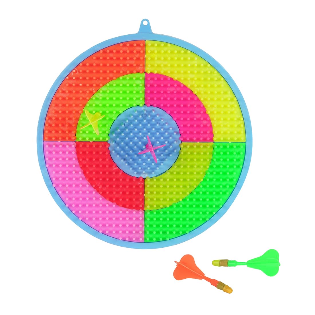 Dart Game Board with 2 Darts for Kids and Adults Indoor and Outdoor 8 cm Dart Board (Multicolor)