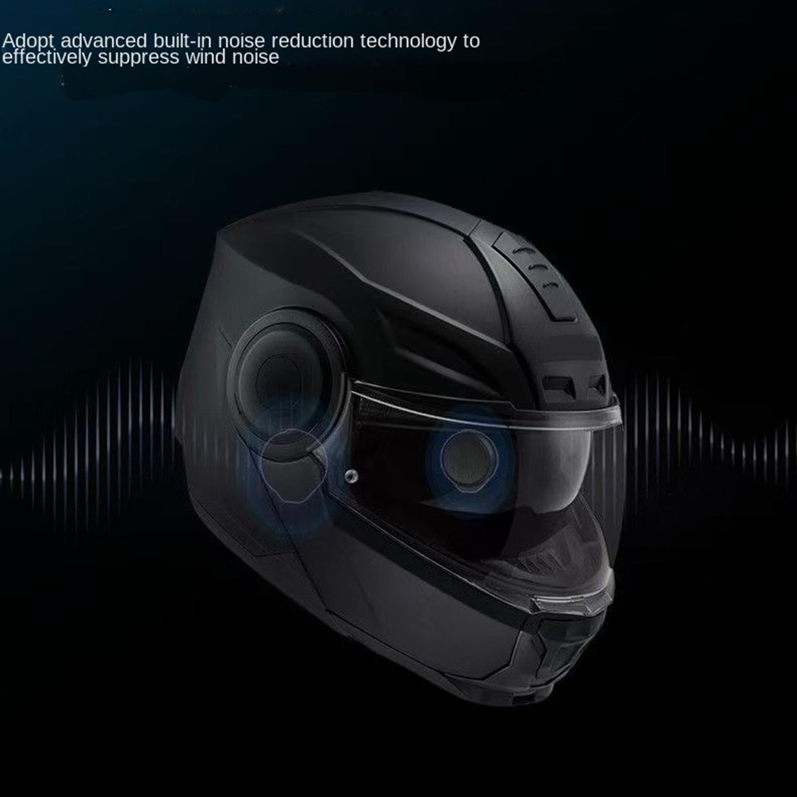 Kit Auricolari per Casco Moto Senza Fili Riduzione Del Rumore Con