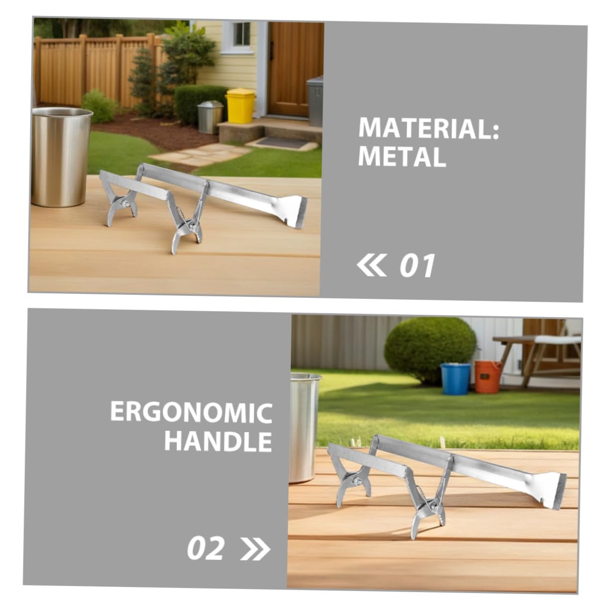 SUPVOX 2pezzi Forniture Per Apicoltura Attrezzo Per Arnia Con Supporto Per Telaio in Metallo Strumento Di Presa Per Telaio Raschietto Per Apicoltori Per Attrezzatura Per Raccolta Del Nett